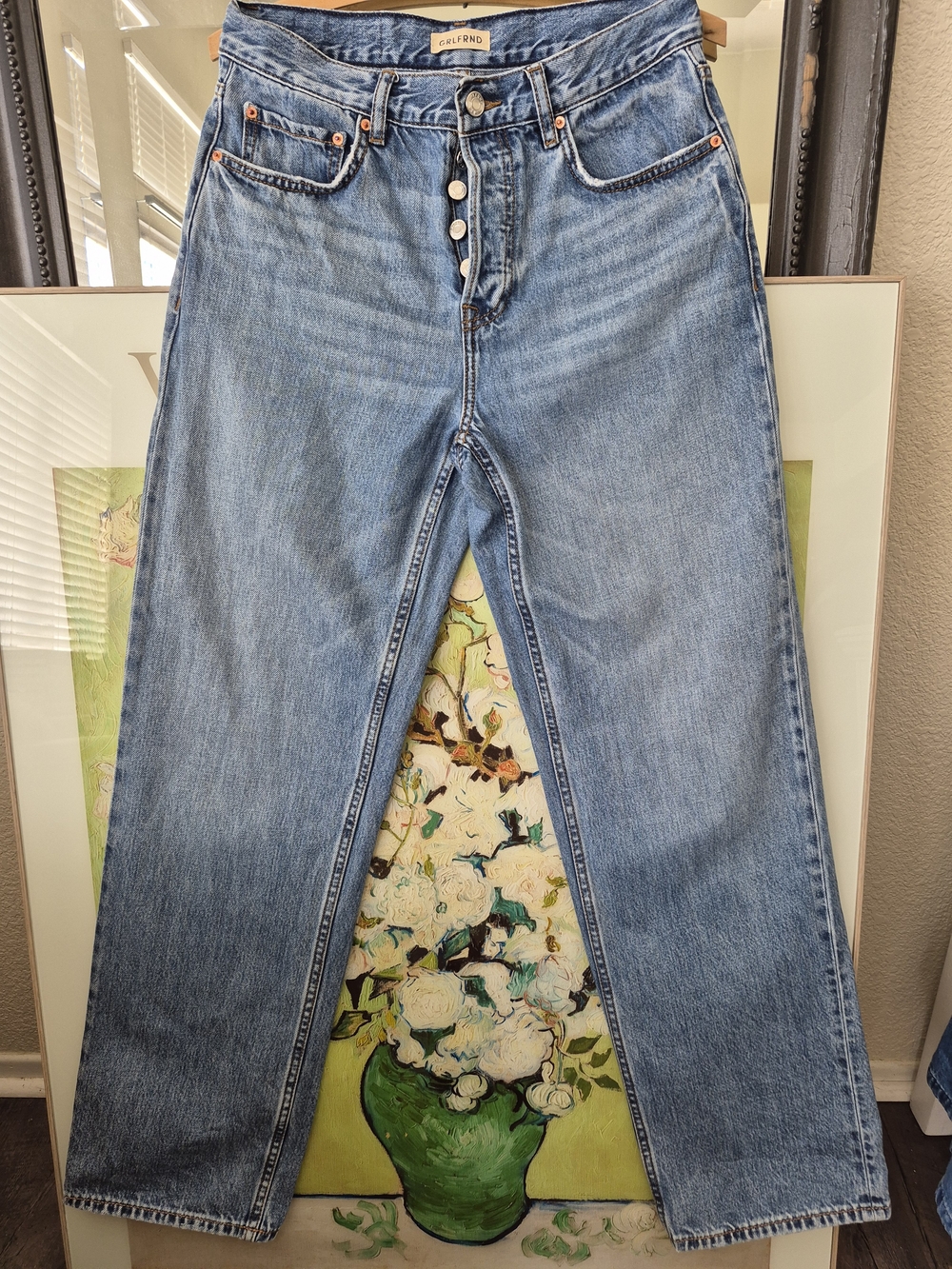 GRLFRND The Bella Low Rise Boyfriend Jeans - LIKE NEW Size 25
